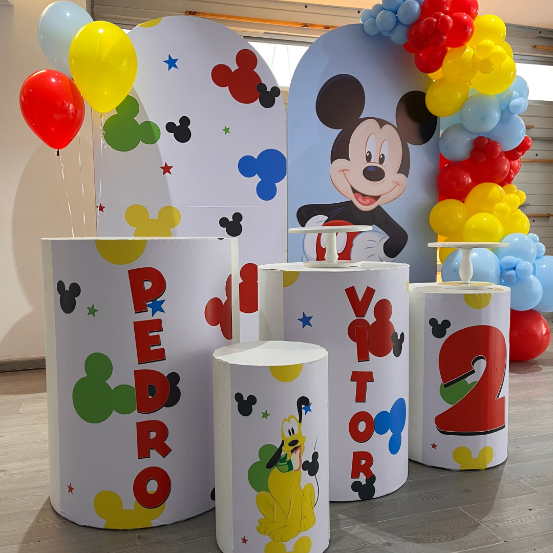 2 mamparas con globos