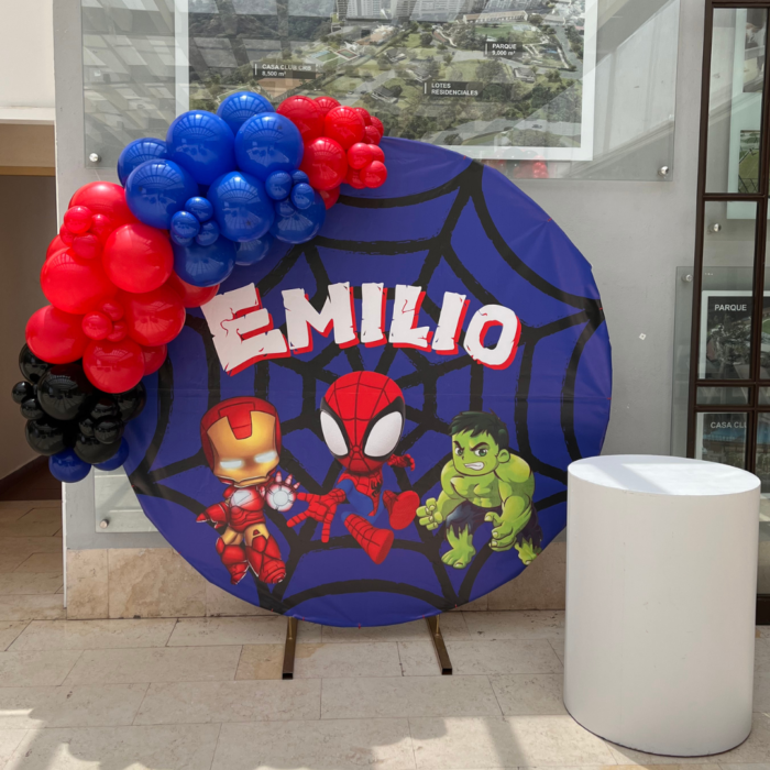 Backdrop circular con globos - Imagen 3
